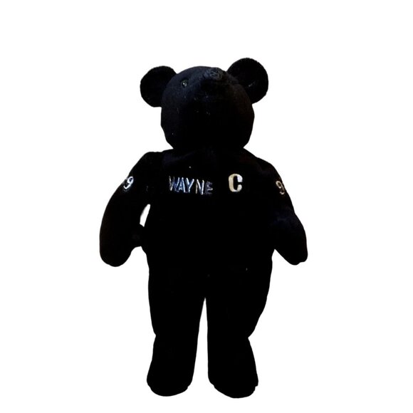 WANYE GRETSKY TEDDY BEAR SALVINOS BAMMERS LA KING NHL STUFFED ANIMAL BLACK - Picture 4 of 6